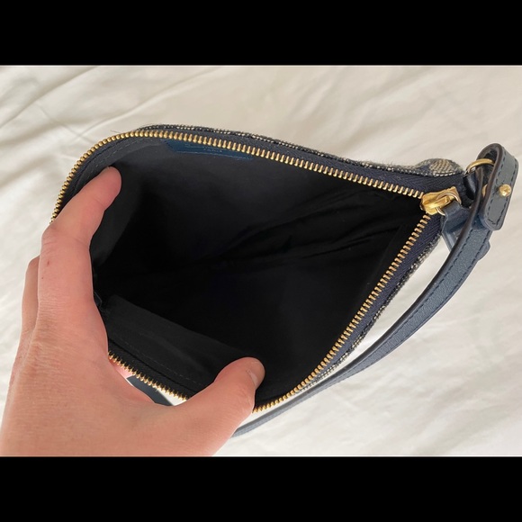 Blue Vintage Dior Saddle Pochette - Picture 9 of 9